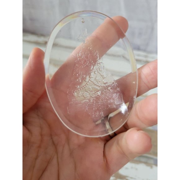 1982 acrylic tree vintage ornament Xmas holiday tree - Picture 3 of 5